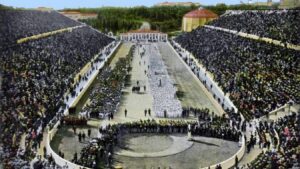 Il Panathinaiko, lo stadio di Atene dove nel 1896 si svolsero le prime Olimpiadi dell'era moderna