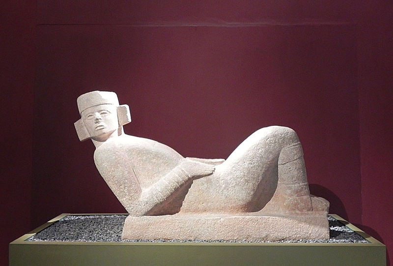 Chac-Mool - 800-900 d.C. - collezione del Museo Yucateco de Antropologia e Historia, Mérida