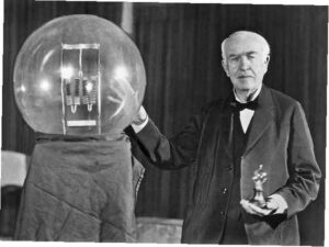 thomas edison lampadina